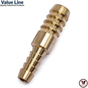 Value Line Brass Reducing Hose Mender Splicer Union 1/4"x1/8" Barb 122HBL-4-2 - Picture 1 of 4