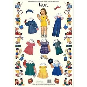 Shackman Pam Queen Holden'S Nursery School Paper Doll & Clothes Set #Shk-34