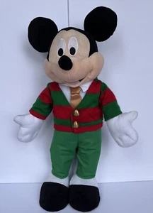 Gemmy Disney Mickey Mouse Christmas Holiday Plush Porch Door Greeter 23” Tall - Picture 1 of 9