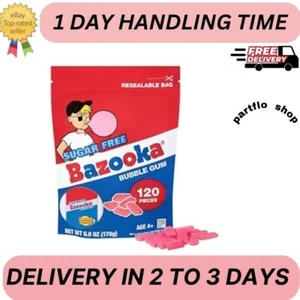 Bazooka Sugar-Free Bubble Gum Pellets Bag - 120 Count Bulk Gum, Original Flavor - Picture 1 of 1