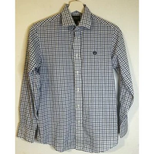 Lauren Ralph Lauren Boys Long Sleeve Button Down Shirt Large 16 Blue Plaid - Picture 1 of 8