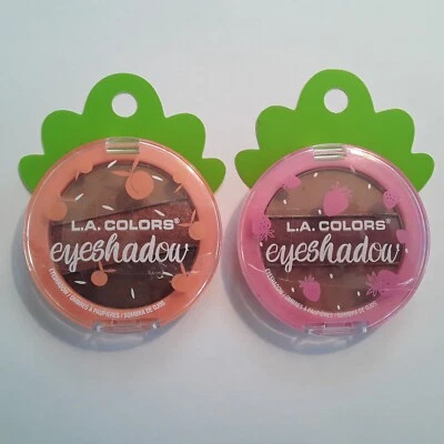 Eyeshadow L.A. Colors Set of 2 ea 3 Shades in  Compact Hello Gorgeous, Beautiful - Image 1 of 4
