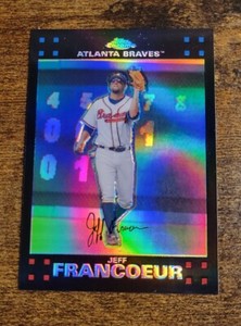 2007 Topps Chrome Refractors #172 Jeff Francoeur Atlanta Braves Short Print