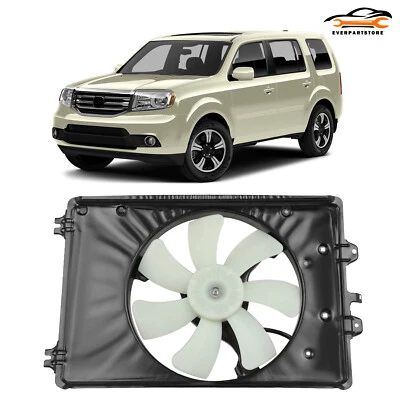 For 2009-2015 Honda Pilot Fits 611370 Electric AC Condenser Cooling Fan Assembly - Image 1 of 4