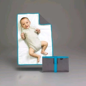 Portable Changing Foldable Pad, Gray/Blue Fully Padded J.L. Childress - Picture 1 of 3