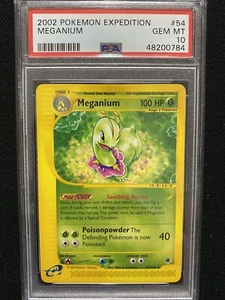2002 Pokemon Expedition Meganium 54/165 PSA 10 Gem Mint - Picture 1 of 1