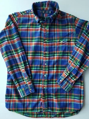 *COLECCIÓN RECIENTE* Camisa Ralph Lauren Multicolor Franela a Cuadros Talla M  Foto 1 de 4
