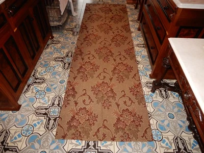 ALFOMBRA ANTIGUA CORREDOR DE GRANO TEMPRANO APROX. 1850 Foto 1 de 4