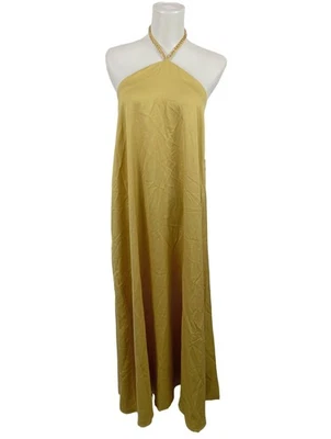SHEIN Robe longue Dames Robe T EU 36 doré élégant - Photo 1/4