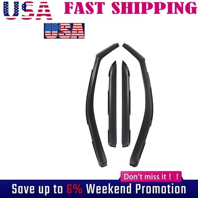 Para 09-2018 Dodge Ram Crew Cab 1500 2500 viseira de janela no canal protetores de chuva solar - Imagem 1 de 4