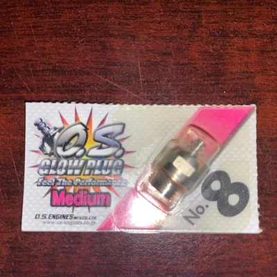 O.S. Engines 71608001 #8 Nitro Glow Plug Long Medium Air/Car 2-Stroke OSMG2691 - Image 1 of 2