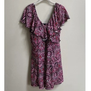 Fit 4 U Pink Surplice Flounce Swim Dress Size 18W - Picture 1 of 13
