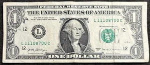2017 S.F. $1 Bill Snake Eye January 11th 1987 Birthday/Anniversary Low Sum 18 - Picture 1 of 2