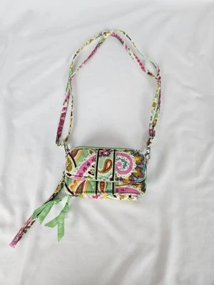 Vera Bradley All in One Crossbody Wristlet Shoulder Purse Tutti Frutti Green - Image 1 of 4