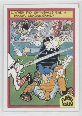 1976 Funky Facts Weird World of Baseball Fans vs Players #3 - Image 1 of 2
