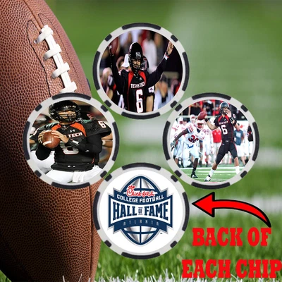 Graham Harrell Texas Tech College Football Hall of Fame Chip Set (3) - Image 1 of 2