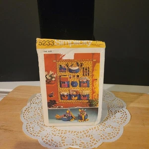 5233 Patrón Simplicidad SIN CORTAR Pájaro Costura Cuarto Organizador De Colección Años 70 - Imagen 1 de 4