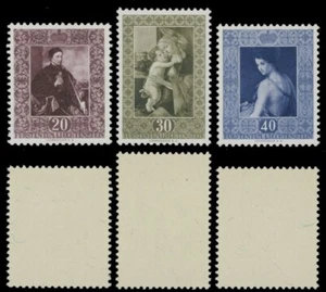 1952, LIECHTENSTEIN, ITALIAN PAINTINGS, COMPLETE SET OF 3, NH, SCOTT #261-63 - Picture 1 of 1