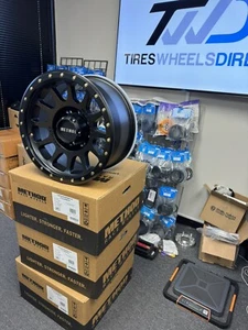(Set of 4) Method MR305 NV 18x9 8x6.5" -12mm Matte Black Wheels Rims 18" Inch - Picture 1 of 6