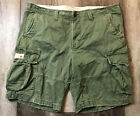 Ralph Lauren Denim & Supply Shorts Men's Large 40x10 Green Cargo pockets Y2K