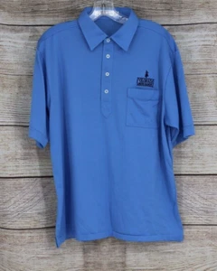Camisa polo de gran tamaño vintage Pro Celebrity para hombre Colorado Ranch talla grande azul bebé - Imagen 1 de 8