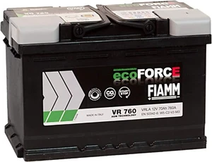 VR760 BATTERIA AUTO FIAMM eco-FORCE AGM START&STOP 70Ah 760A 278x175x190 - Foto 1 di 11
