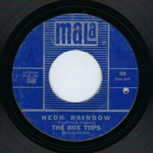 The Box Tops 45 Neon Rainbow / Everything I Am on Mala VG Rock - Picture 1 of 2