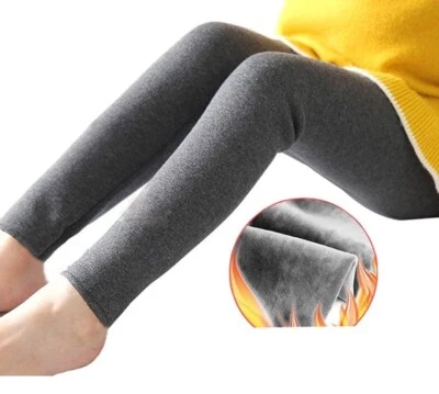 Leggings Luouse Niñas Terciopelo Ajustados Negros Sólidos Hasta el Tobillo 8-9 Años Foto 1 de 2