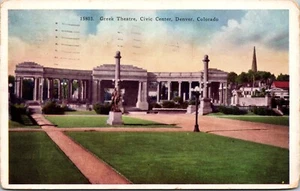 Vtg Denver Colorado CO Greek Theatre Civic Center 1930s Old View Postcard - Picture 1 of 2