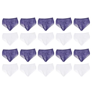 20 Pcs Womens Disposable Briefs Spa Panties Disposable Travel Panties Women - Picture 1 of 12