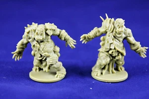 Zombie Orc Boss Miniatures - Two Different Poses - Set of 2 - Unpainted - Picture 1 of 2