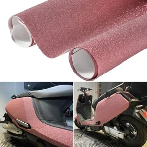 Glitter Diamond Pink Vinyl Wrap Ultra Shiny Pink Car Wrap Film Roll Body Film - Picture 1 of 13