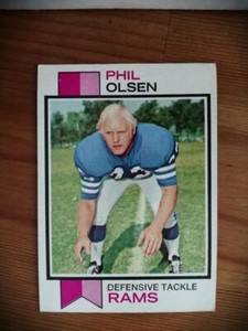 PHIL OLSEN 1973 Topps Football #14  FREE SHIPPING B12R2S20