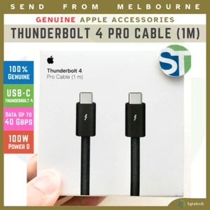 NEW Genuine Original Apple Thunderbolt 4 Pro Cable 1.0m USB-C Black MU883FE/A - Picture 1 of 6