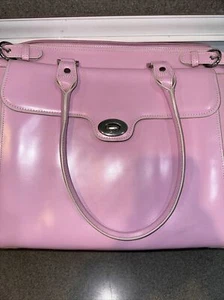 Maletín McKlein WINNETKA de cuero rosa para dama con manga extraíble 94835. ¡En muy buen estado! - Imagen 1 de 6