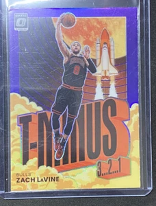 2021-22 Donruss Optic T-MINUS Purple Holo Prizm Zach LaVine #8 Chicago Bulls - Picture 1 of 2