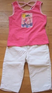 2pc Limited Too Justice Tank Top Shirt Denim Shorts Outfit Size S 10 & 10 Slim - Picture 1 of 5