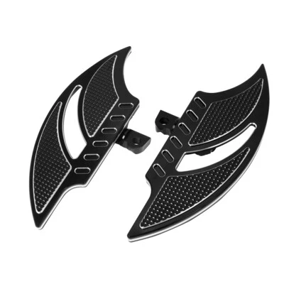 Tableros de piso cortados CNC estriberas para Harley Touring Fatboy Softail Road King Glide Foto 1 de 4