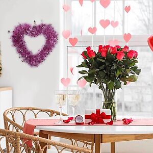 Valentine's Day New Flower Garland Hanging Decoration For Party Supplies Heart