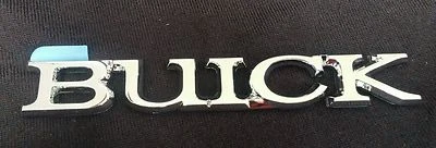 NEW GENUINE GM NOS BUICK EMBLEM NAMEPLATE CHROME  - Image 1 of 3