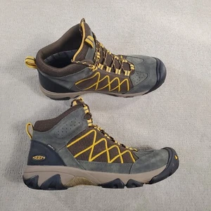 Keen Erek Verdi II Boots Mens 12 Green Brown Leather Hiking Keen.Dry Waterproof - Picture 1 of 10