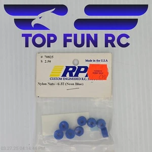 RPM 70825 Nylon Nuts 6-32 (Neon Blue) - Picture 1 of 1