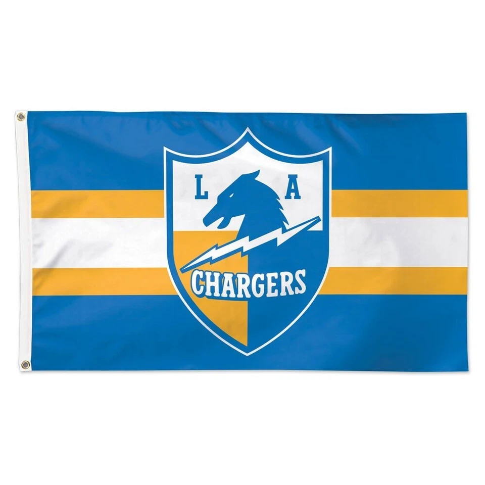 Los Angeles Chargers Fútbol 3x5 ft Logo Clásico Retro Bandera NFL Regalo Banner Foto 1 de 1