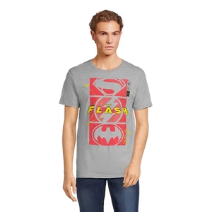 DC Comics The Flash Superman Batman T Shirt Size 2XL XXL Mens 100% Cotton NEW - Picture 1 of 2