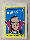 1971-72 O-Pee-Chee/Topps Booklets #5 Roger Crozier FRANÇAIS