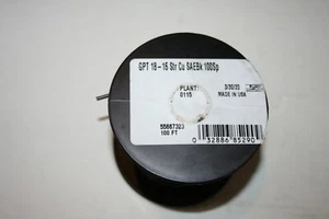 1 Rolle Southwire 55667323 18 AWG 1 Leiter KFZ Primärkabel 100 Fuß BK - Bild 1 von 2