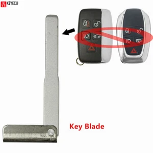 Uncut Emergency Smart Key Blade Blank Insert Prox Remote for Jaguar Land Rover - Imagen 1 de 2