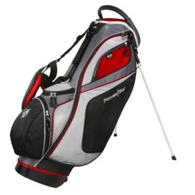 Bolsa de golf Powerbilt TPS Dunes 14 vías negra/roja - ¡NUEVA! Foto 1 de 4