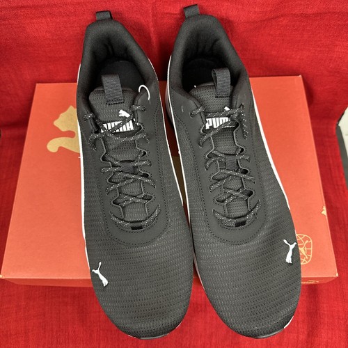 Scarpe da ginnastica PUMA uomo taglia 13 zip C sneakers nere nuove con scatola