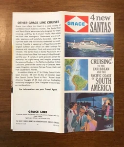 1962 Grace Line Brochure & Deck Plans - Caribbean & South America - Picture 1 of 4